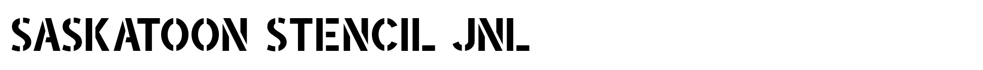 Saskatoon Stencil JNL
